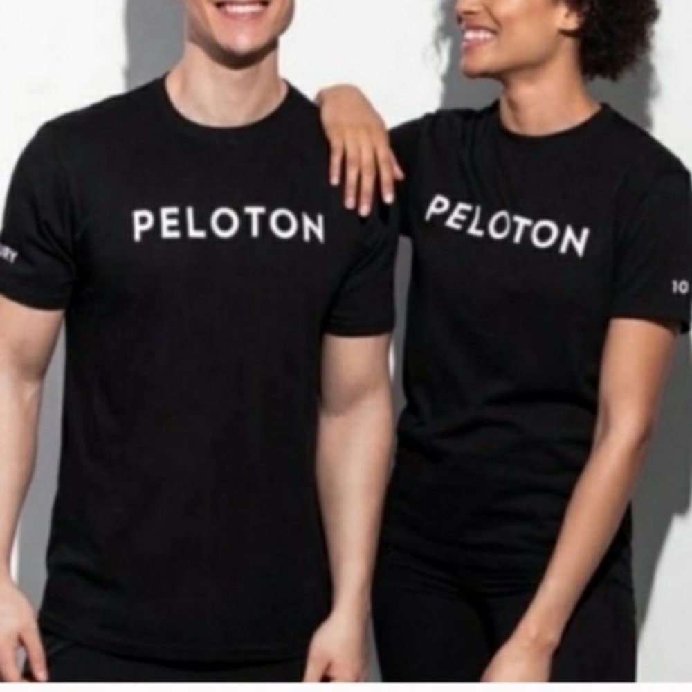 PELOTON 100 Century Short Sleeve Tee Black {VV53}